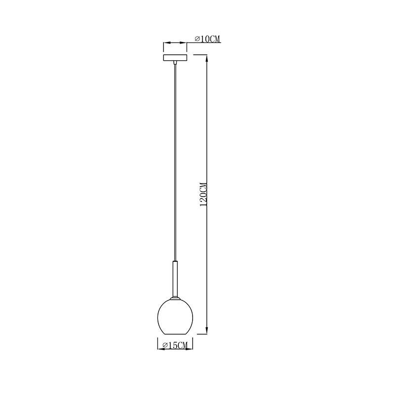 Подвесной светильник Zumaline MONIC MD1629-1(copper)