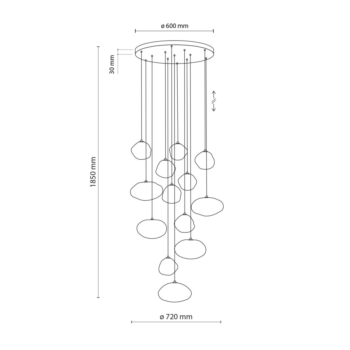 Подвесной светильник TK Lighting 11794 Nebia a073060