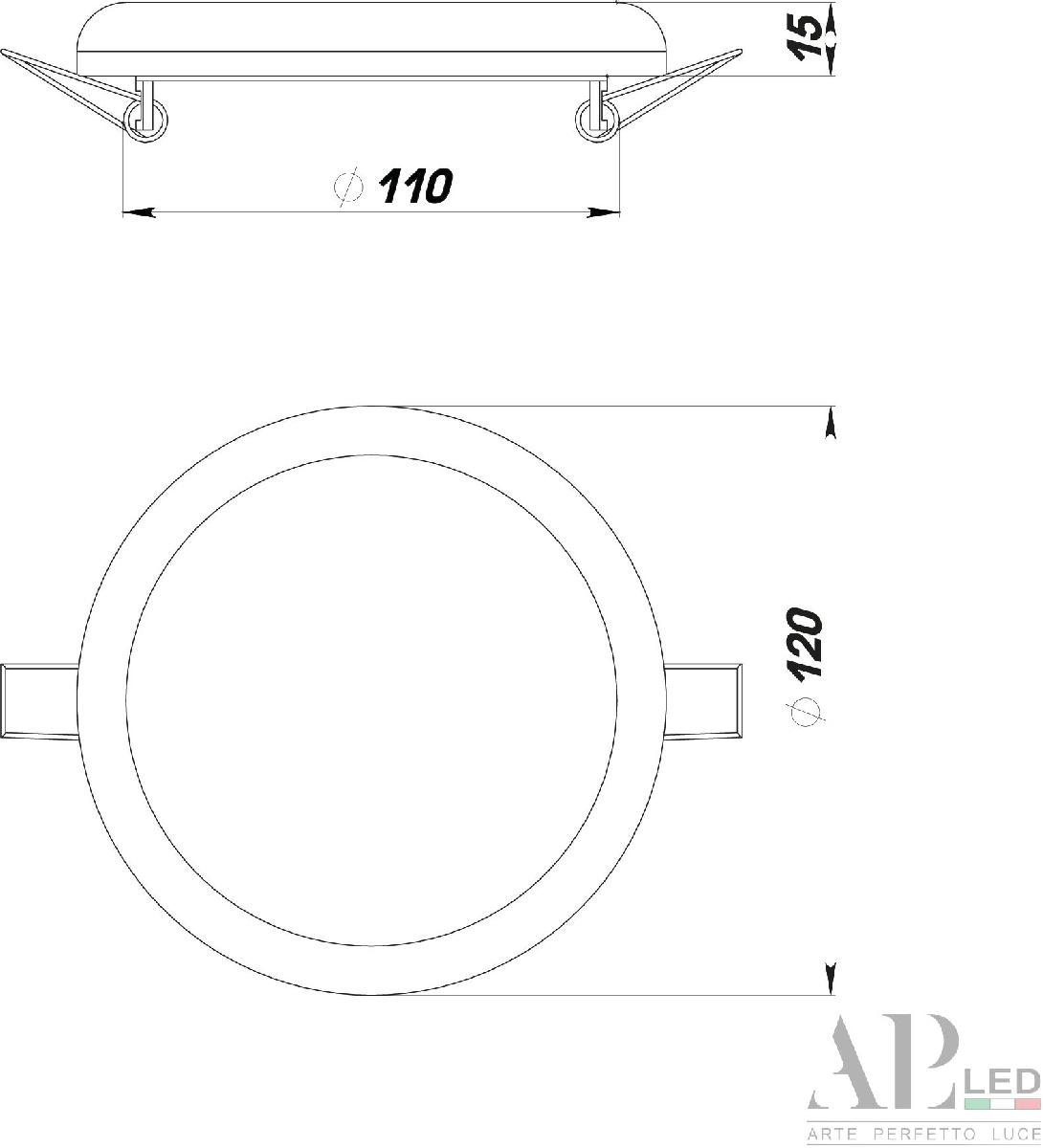 Встраиваемый светильник Arte Perfetto Luce Ingrid 3322.FAP222R/18W/6K