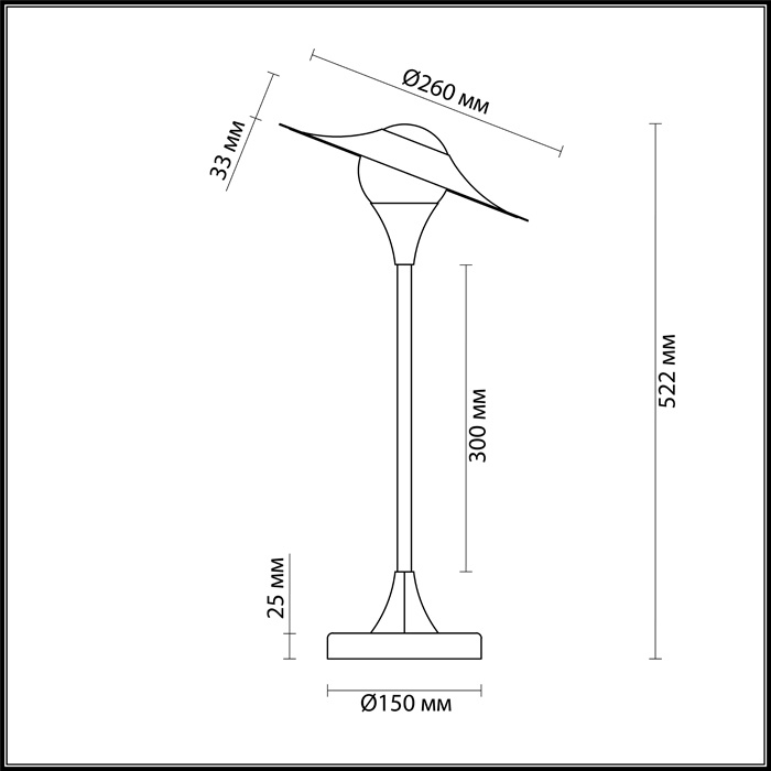 Настольная лампа Odeon Light Barolo 4155/7TL
