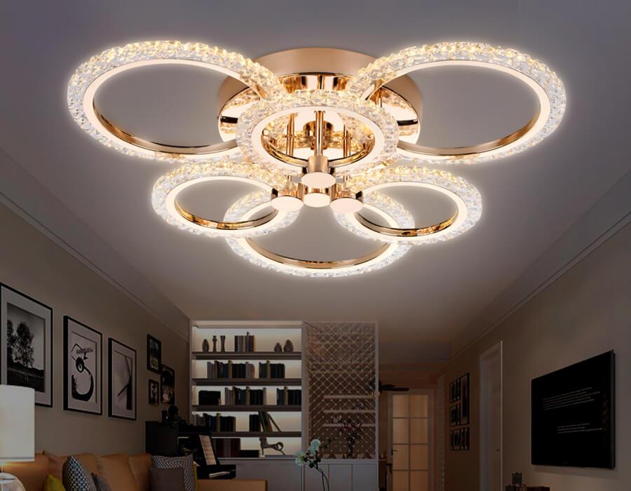 Потолочная светодиодная люстра с дистанционным управлением Ambrella Light Acrylica Original FA418