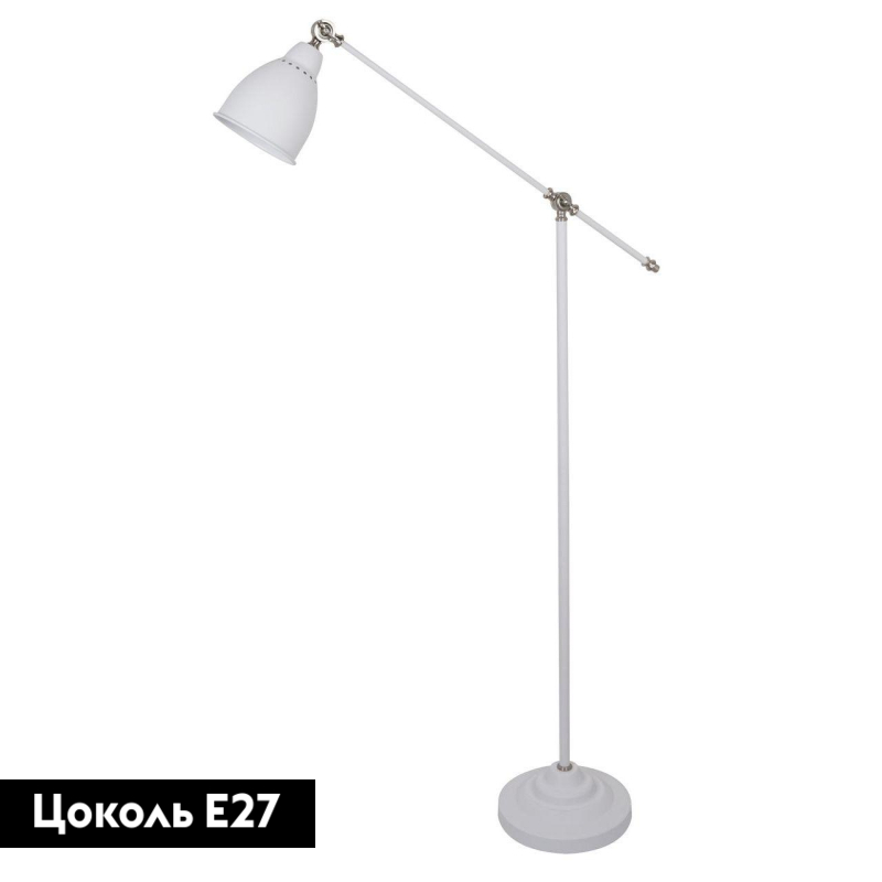 Торшер Arte Lamp Braccio A2054PN-1WH