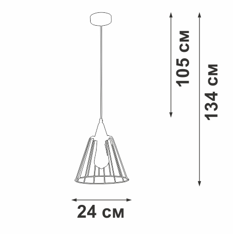 Подвесной светильник Vitaluce V2848-0/1S