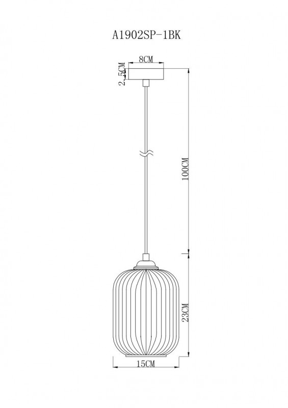 Подвесной светильник ARTE Lamp A1902SP-1BK