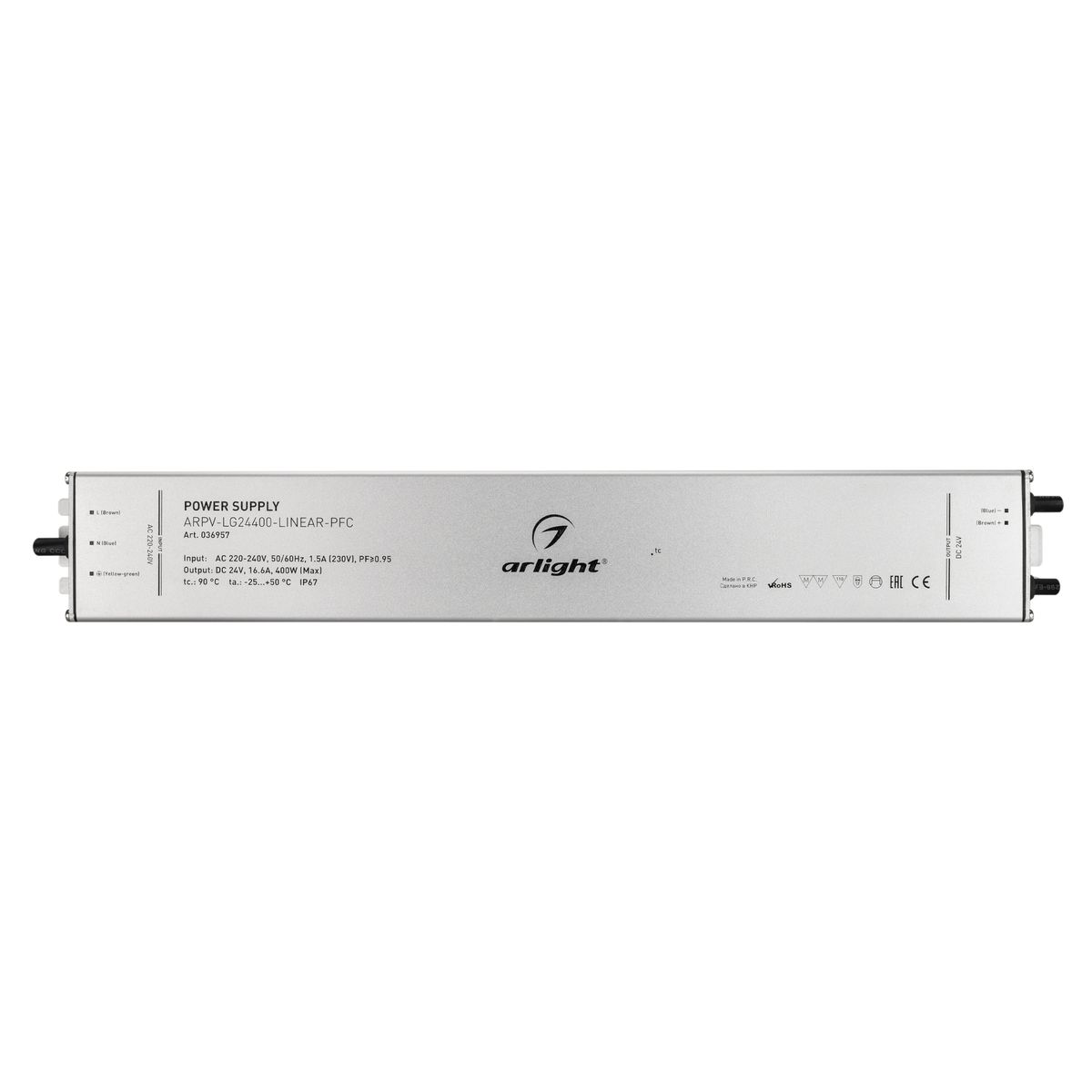 Блок питания Arlight ARPV-LG24400-Linear-PFC (24V, 16.6A, 400W) 036957