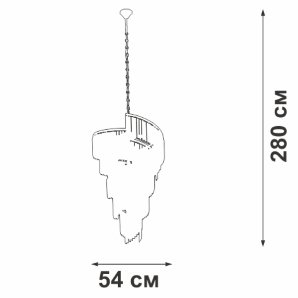 Подвесная люстра Vitaluce V58380-8/16