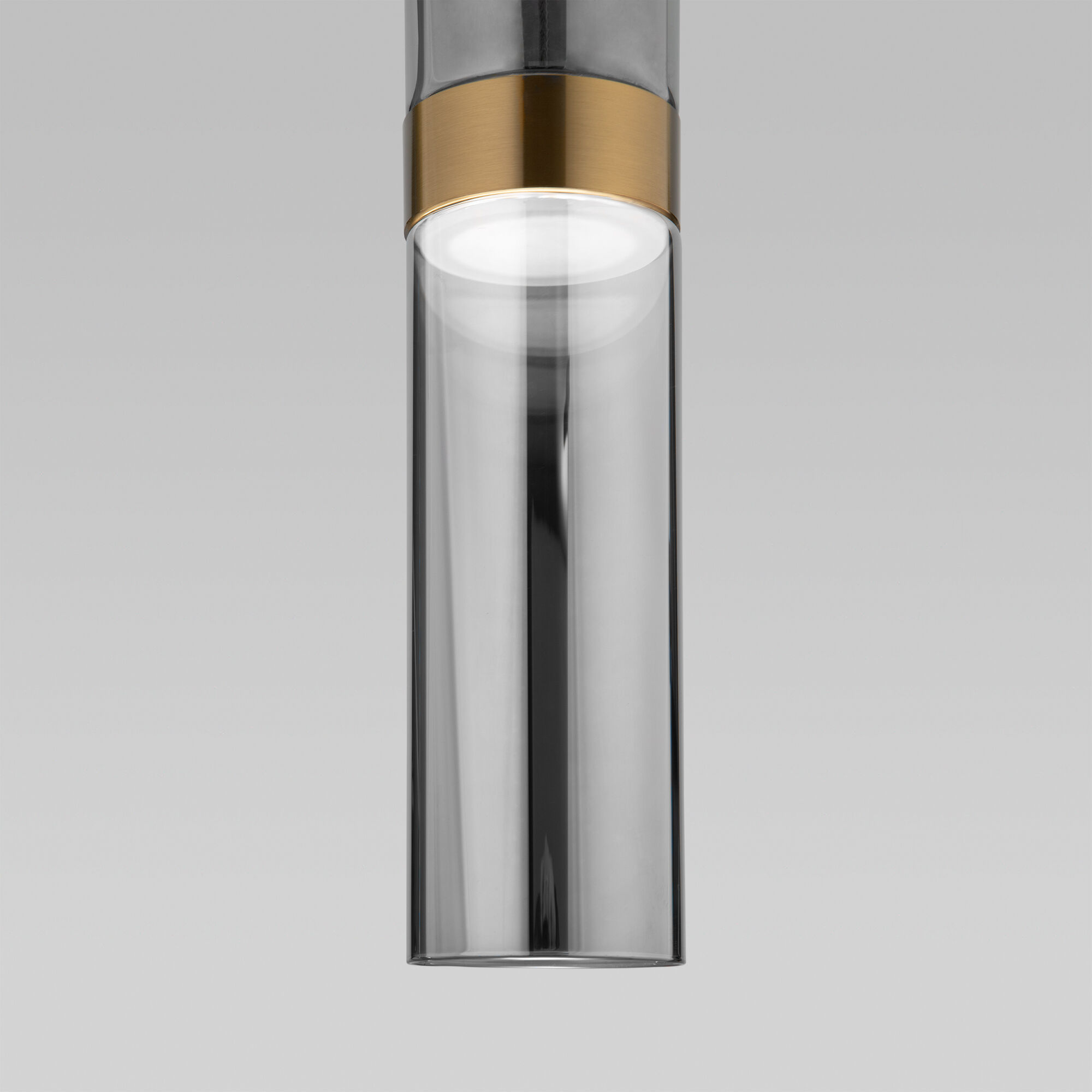 Подвесной светильник Eurosvet Lumen 50244/1 LED латунь/дымчатый a061287