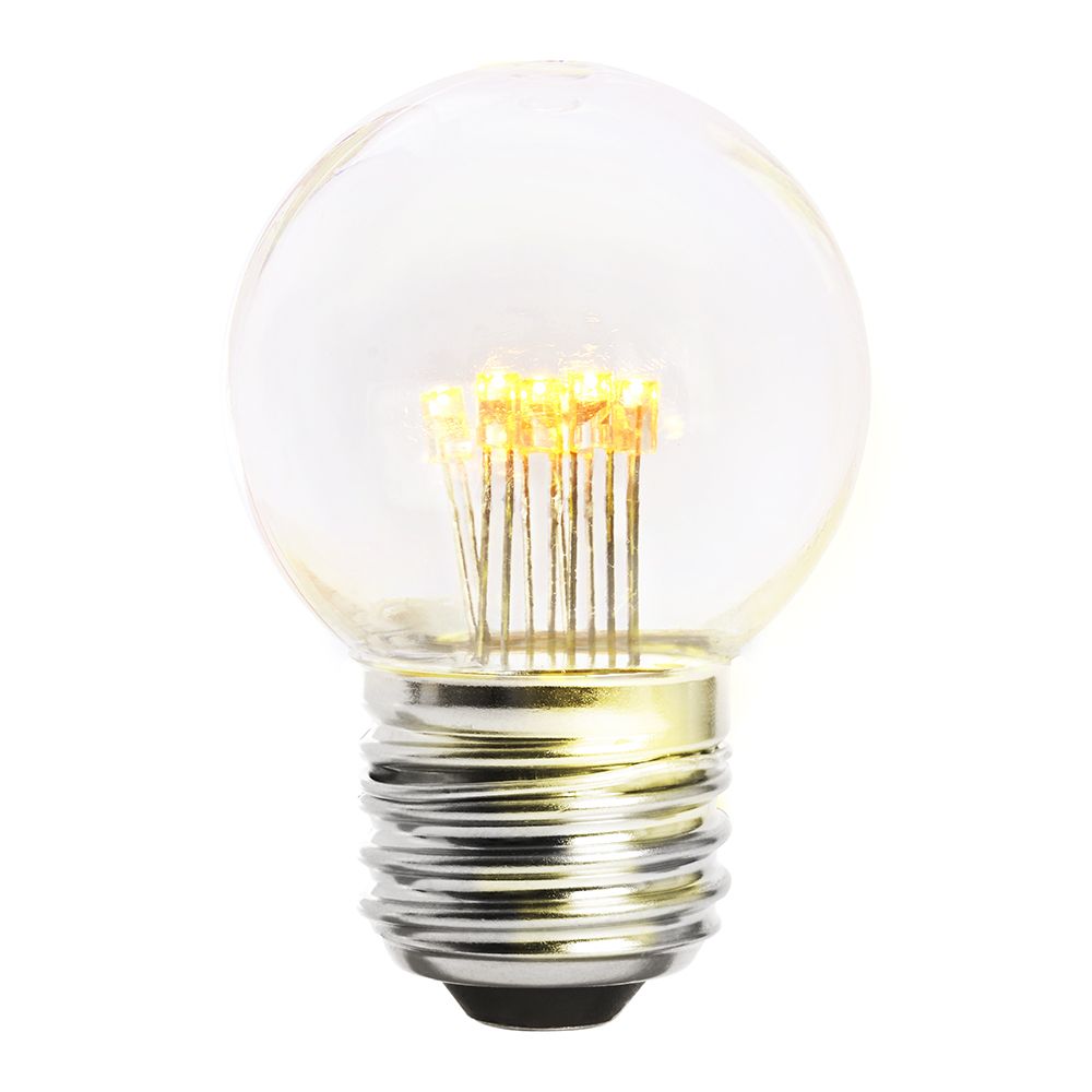 Лампа светодиодная Feron E27 1W 2700K Грибок Прозрачная LB-372 25909