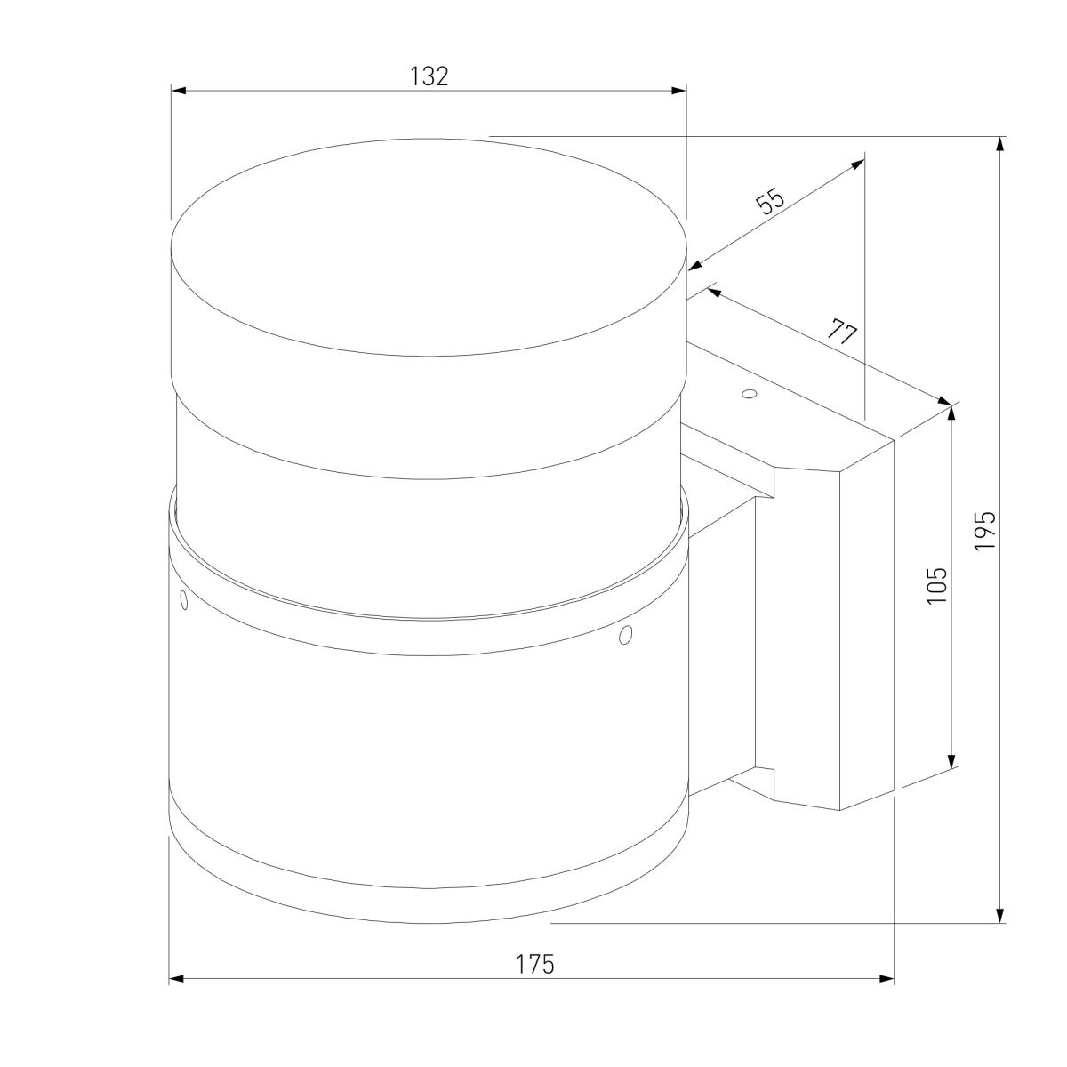 Уличный настенный светильник Elektrostandard 1530 TECHNO LED черный 4690389219139 a072083