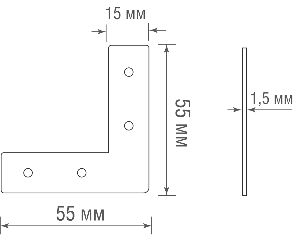 L-образный соединитель для шинопровода Donolux Slim Line L connector DLS B