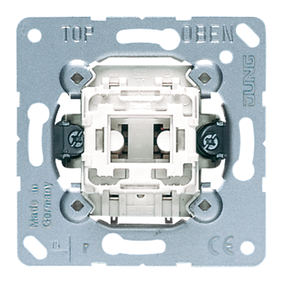 Кнопка 10AX 250V однополюсная с НО контактом Jung EP431U