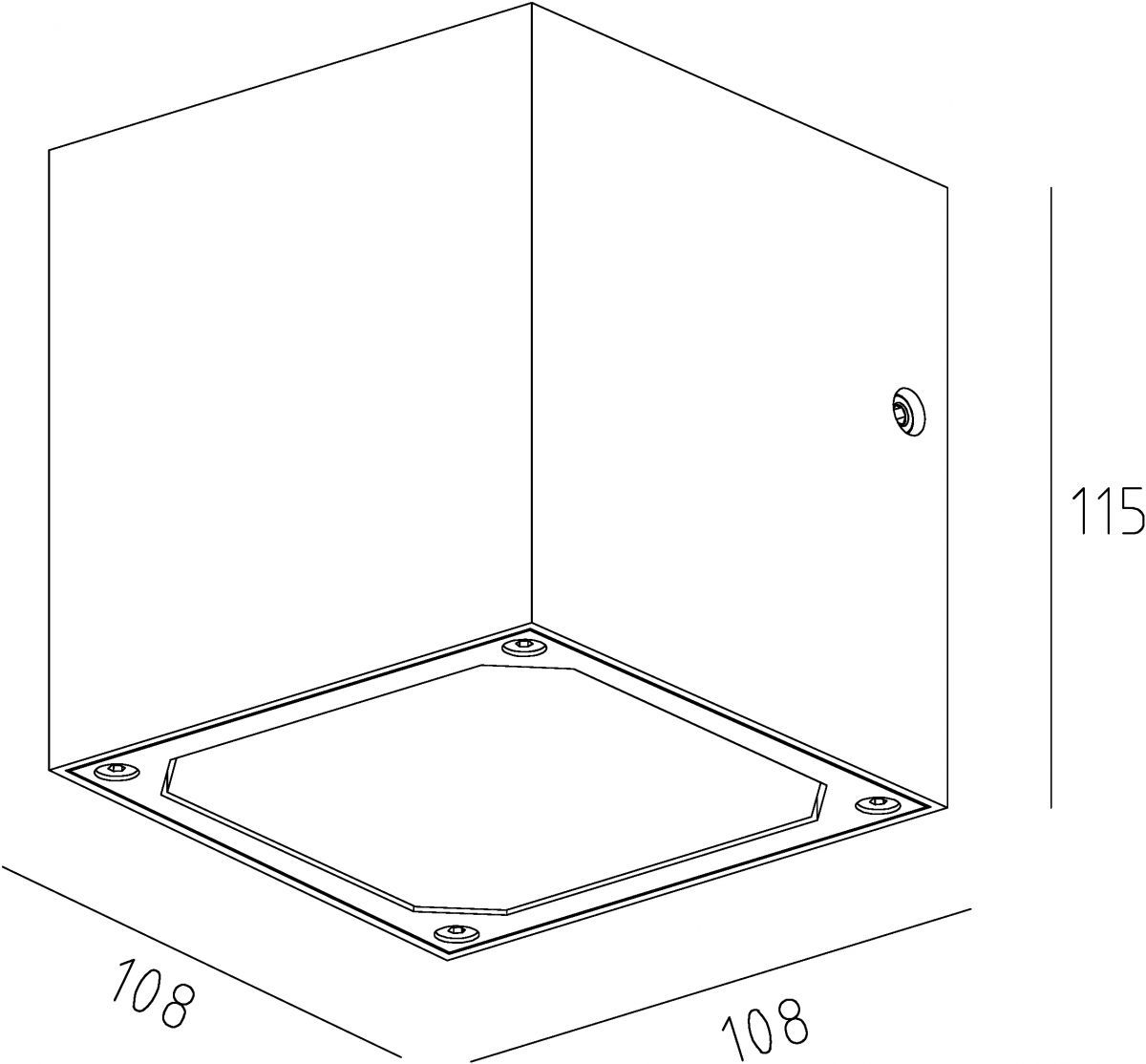 Уличный настенный светильник Deko-Light Cubodo 731015