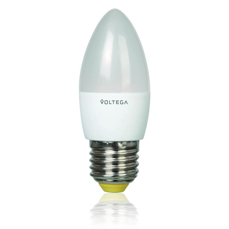 Лампа светодиодная Voltega E27 5.4W 2800К свеча матовая VG3-C2E27warm6W 4716