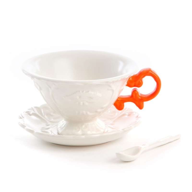 Блюдце с чашкой I-Tea Orange Seletti I-Wares 09858 ARA