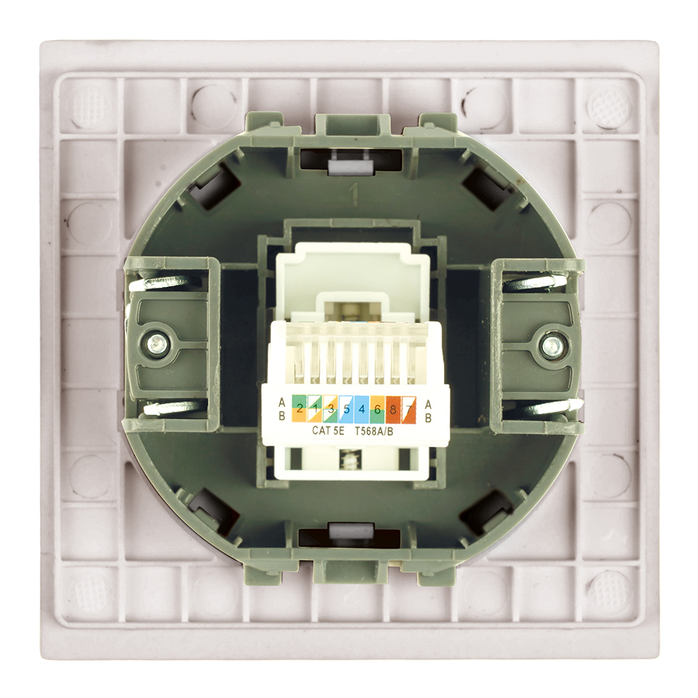 Розетка компьютерная 1-местная RJ-45 (механизм) Stekker Мия RST00-3117-08 50480
