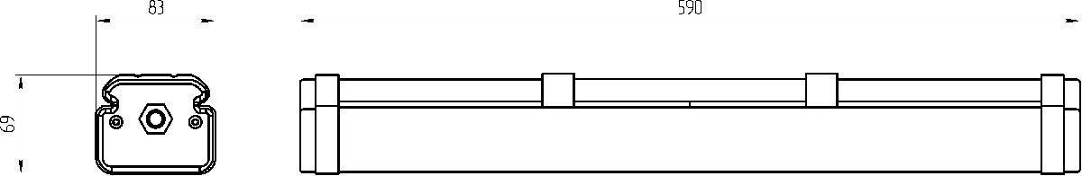 Потолочный линейный светильник Светон Компромисс 11-20-Д-120-0/ПТ/О-4К80-Н65 CB-C0401007