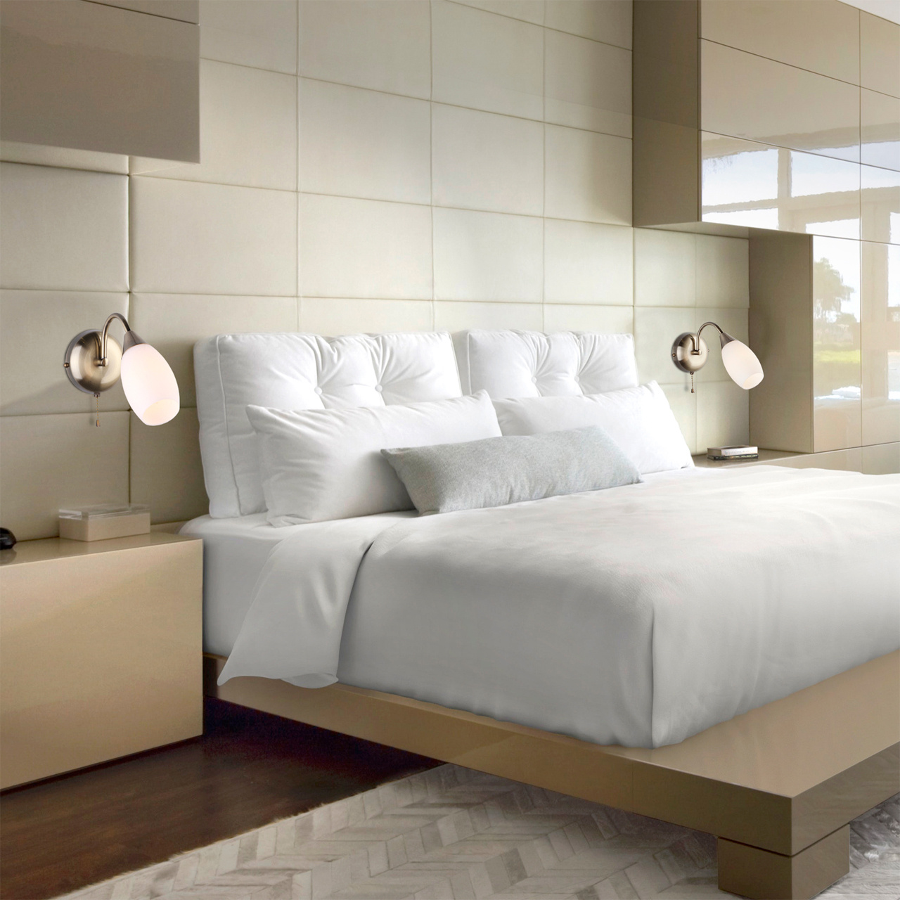 Бра с выключателем на корпусе Eurosvet Ginevra 30280/1 античная бронза