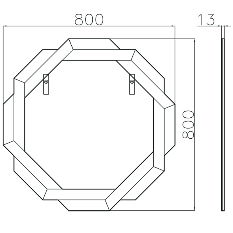 Зеркало Garda Decor 50SX-23008