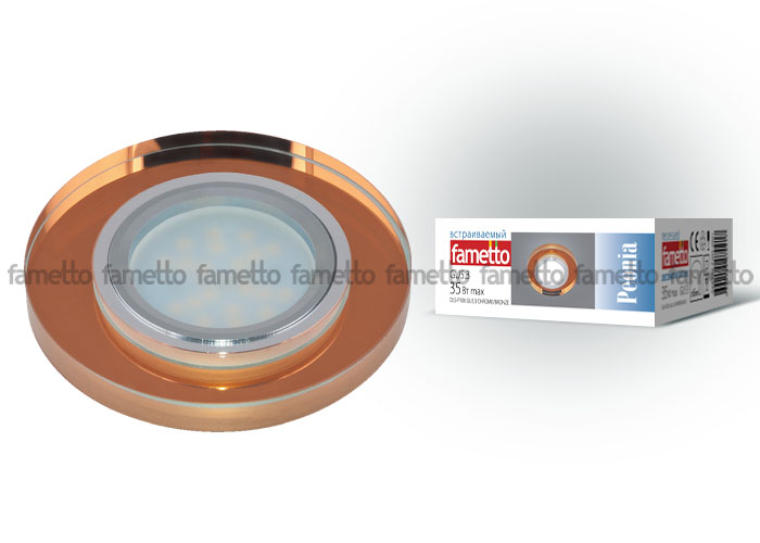 Встраиваемый светильник Fametto Peonia DLS-P106 GU5.3 CHROME/BRONZE