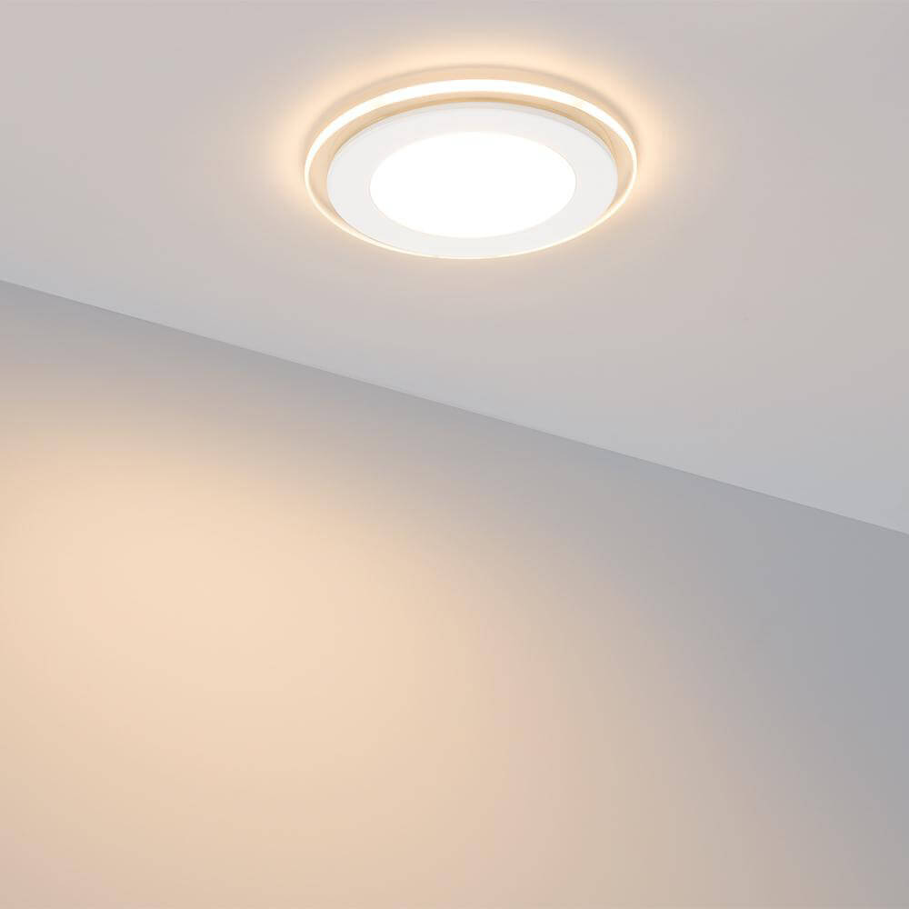 Встраиваемый светодиодный светильник Arlight LT-R200WH 16W Warm White 016574
