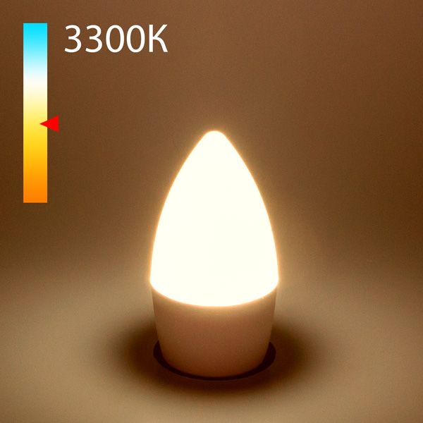 Лампа светодиодная Elektrostandard E27 8W 3300K свеча матовая 4690389152337