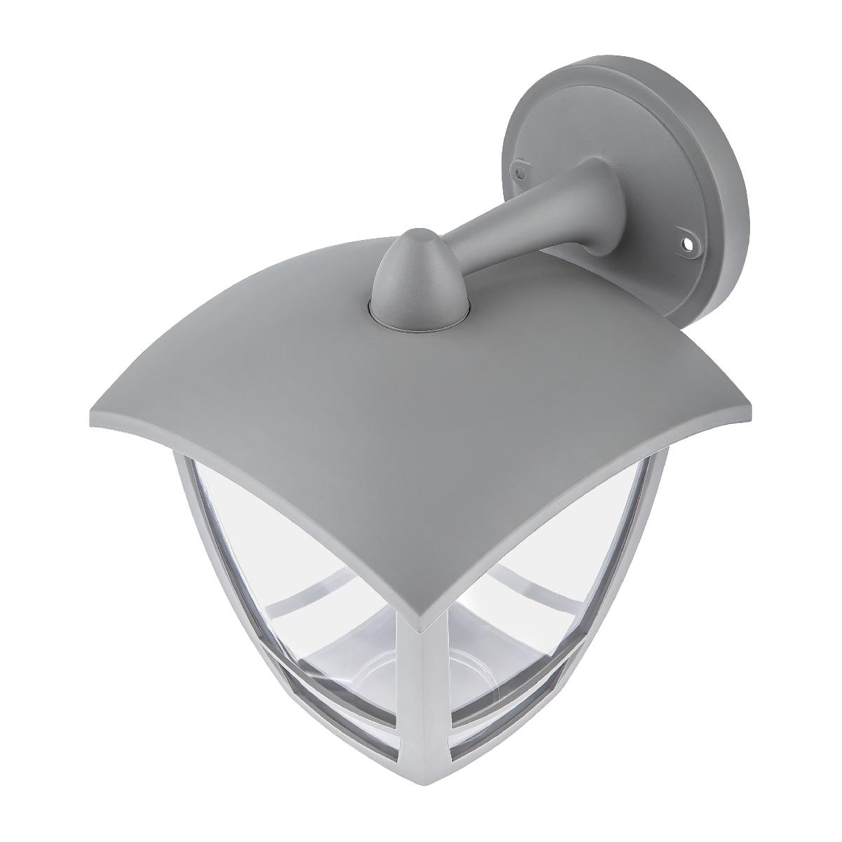 Уличный настенный светильник ЭРА НБУ 07-40-002 «Дели 2» серый Б0051206