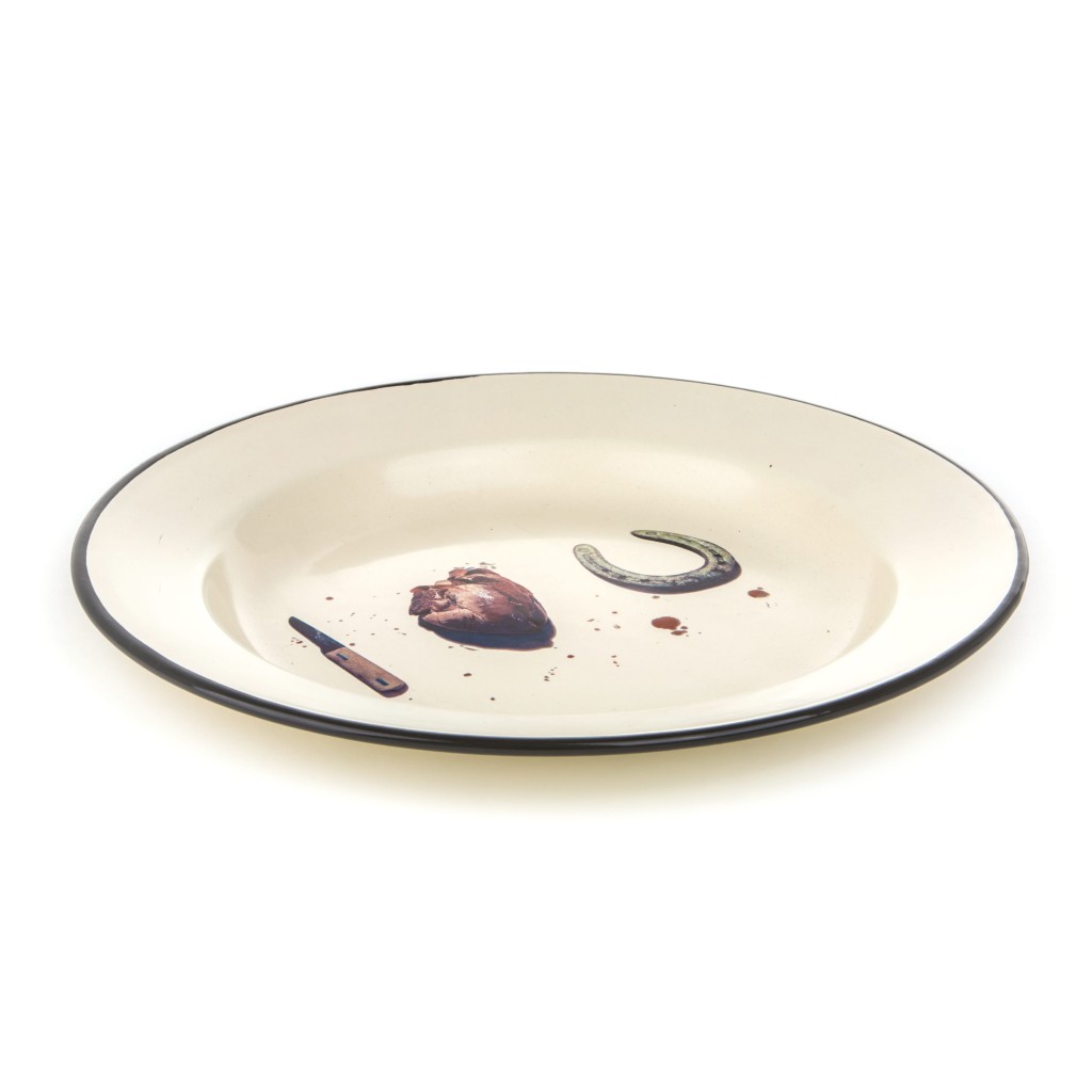Тарелка I love u Seletti Toiletpaper Enamel 16837