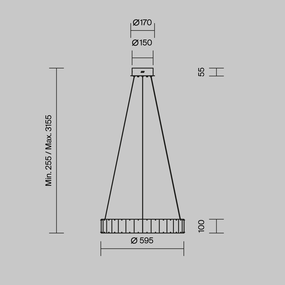 Подвесной светильник Maytoni Majesty MOD517PL-L30BS3K
