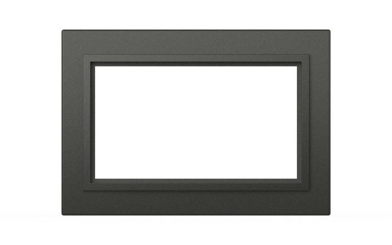 Рамка для двухместной розетки с заземлением ELBI Zena 608-011100-907