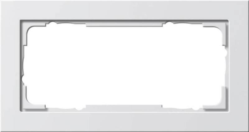 Рамка 2-модульная Gira E2 чисто-белый шелковисто-матовый 100222