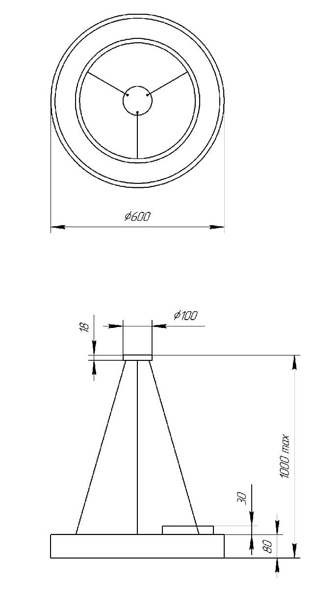 Подвесной светильник Эра Geometria SPO-133-B-40K-045 Б0050563 УЦ