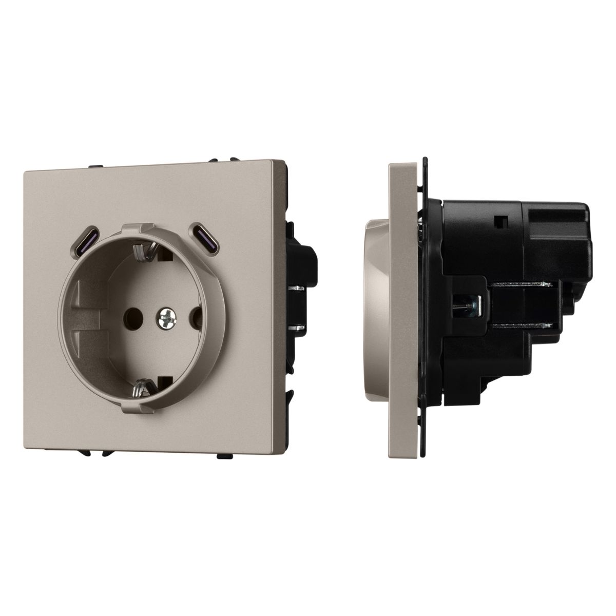 Механизм розетки с USB зарядкой Arlight SCT-NOBE-MUCC-SFPL-CA (230V, 16A) 061814