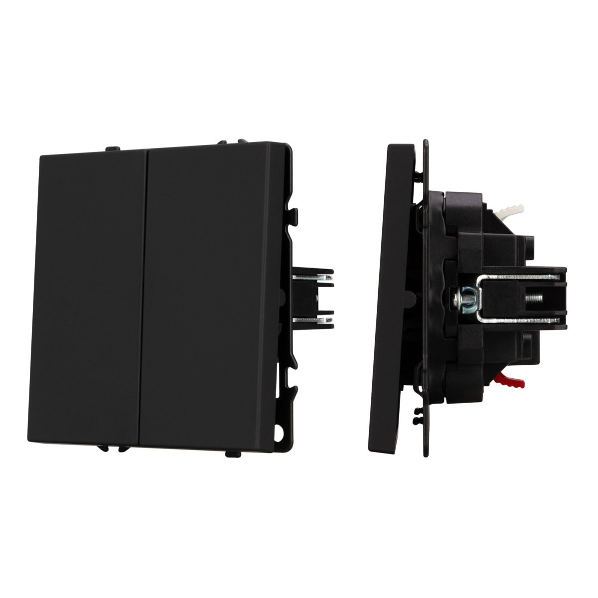 Выключатель проходной 2 кл софт-тач черный оникс Arlight SWT-MKP2-SFPL-BK (250V, 10A) 054255(1)