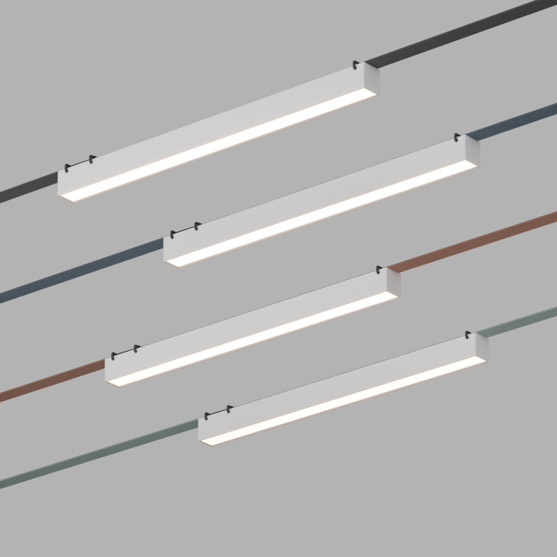 Трековый однофазный светильник белый Denkirs Belty linear DK5576-WH