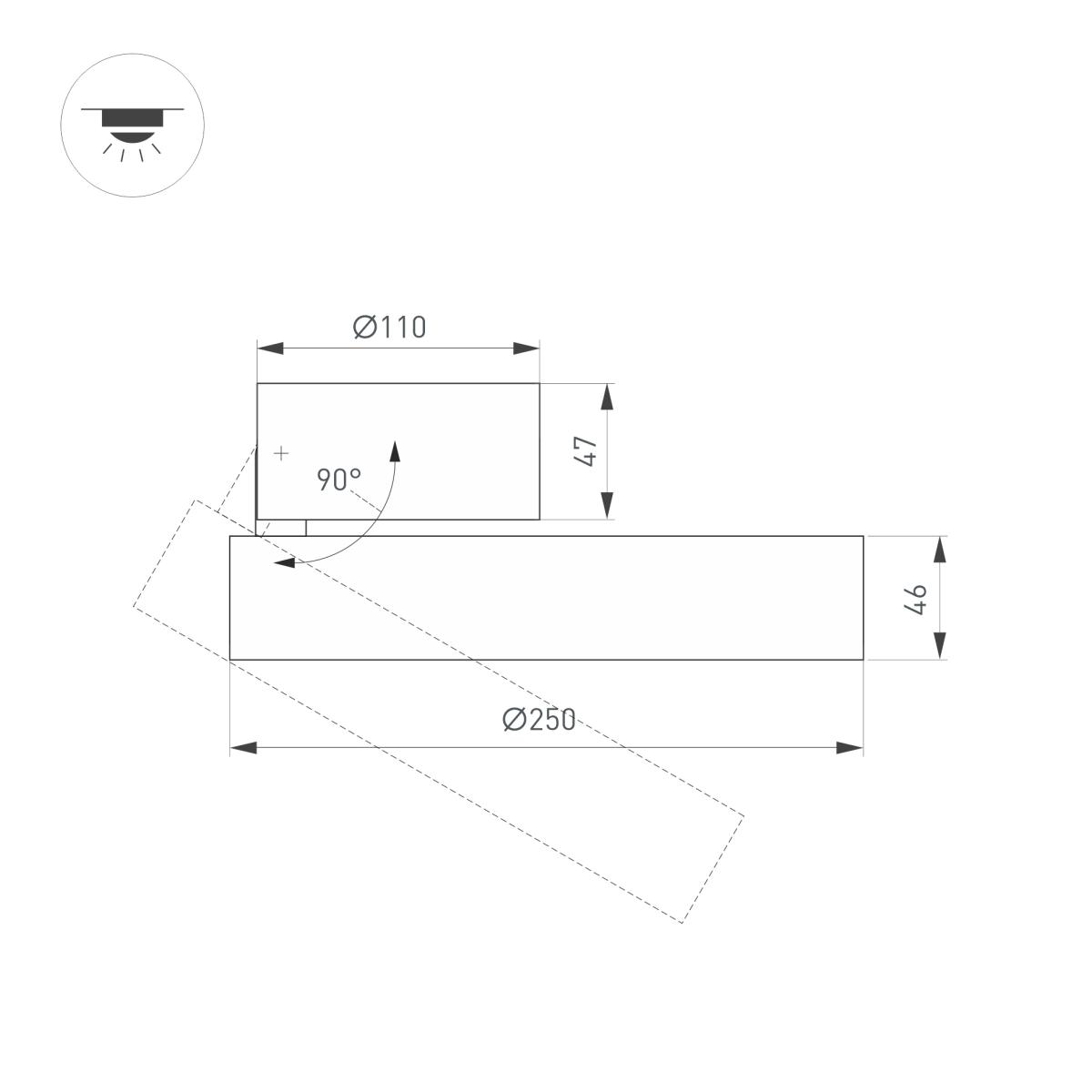 Накладной светильник Arlight 028171