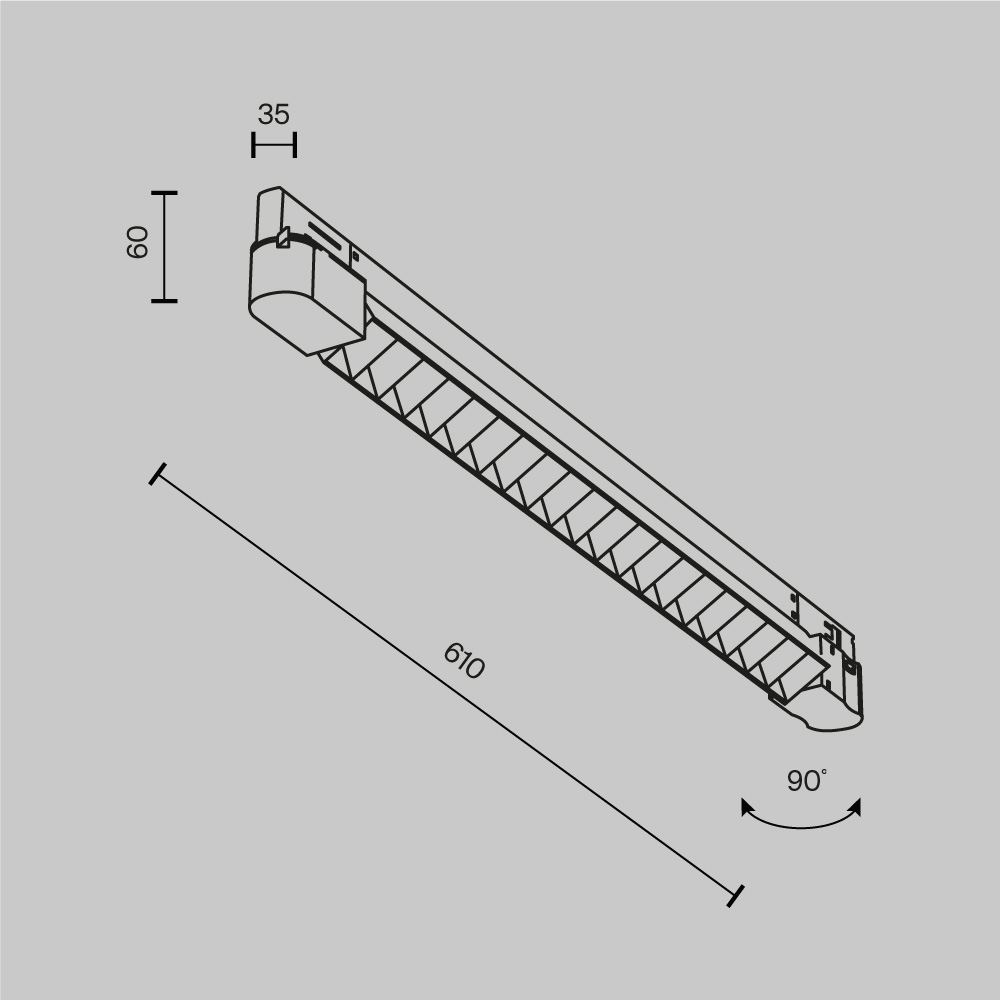 Трековый трехфазный светильник Maytoni Technical Points TR195-3-20W4K-M-B(N)