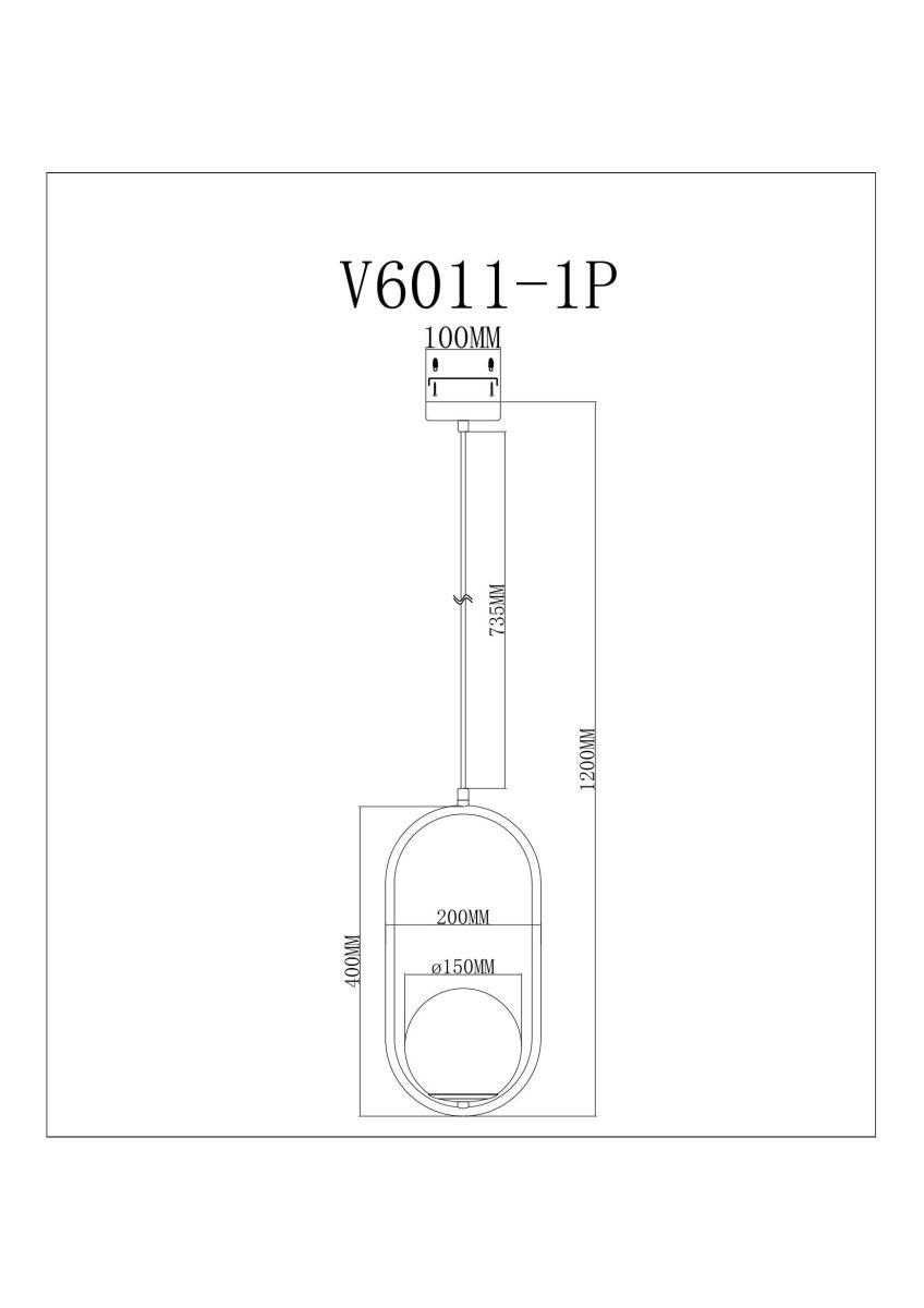 Подвесной светильник Moderli Klaster V11586-1P