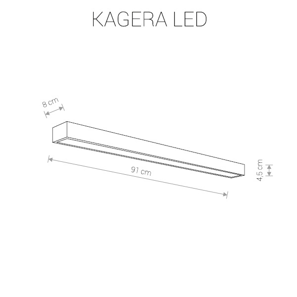 Настенный светодиодный светильник Nowodvorski Kagera Led 9502