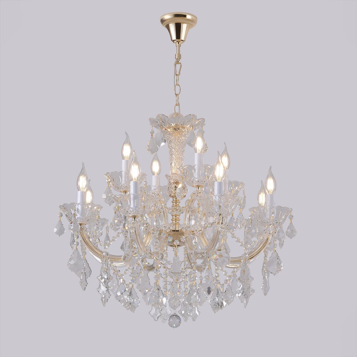 Подвесная люстра Crystal Lux CRISTELLE SP8+4 GOLD