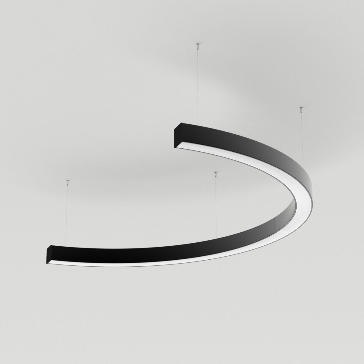 Подвесной светильник Arlight SP-LINE-HANG-ARC-C3535-D800-28W Day4000 (BLACK, 230V) (Металл) 034015(2)