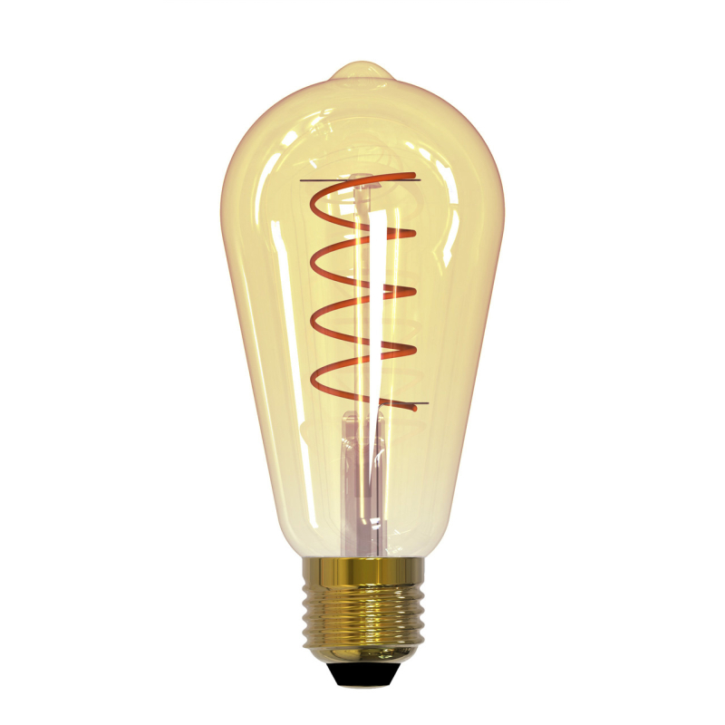 Лампа светодиодная (UL-00001819) Uniel E27 4W 2250K прозрачная LED-ST64-4W/GOLDEN/E27/CW GLV22GO