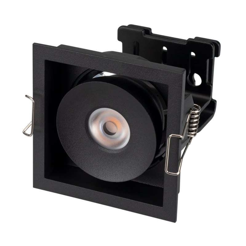 Встраиваемый светильник Arlight CL-SNODO-LUM-S80x80-9W Warm3000 (BK, 45 deg) 039323