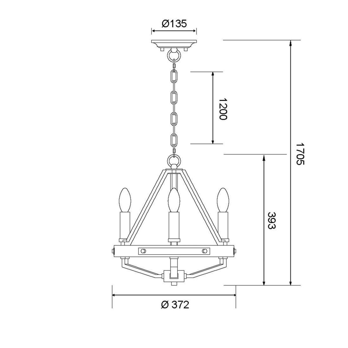 Подвесной светильник Wertmark Brenda WE586.03.503