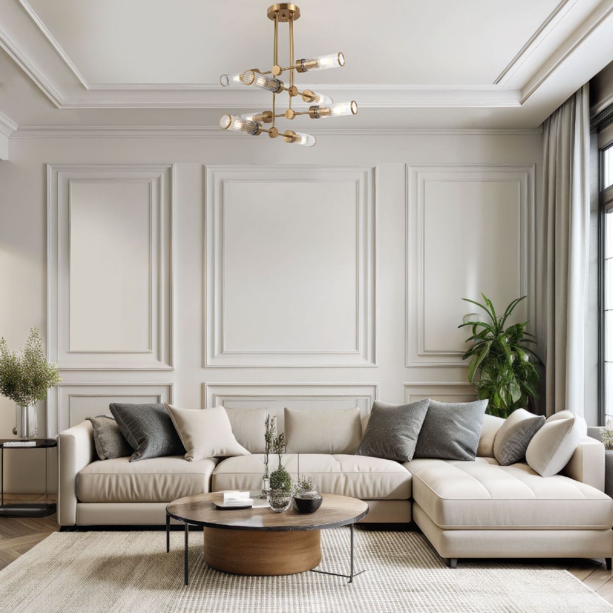 Потолочная люстра Eurosvet Oriens 60166/8 латунь Smart a068072