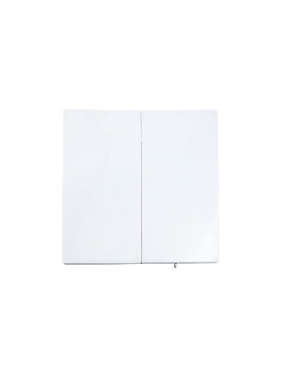 Выключатель 2-ой белый безвинтовой зажим/клемма Lezard Zima 704-0288-101QC
