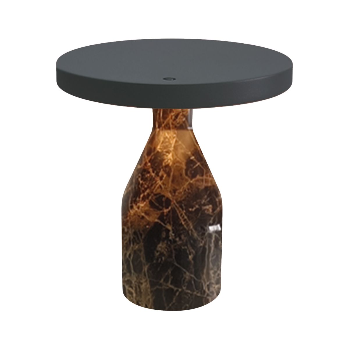 Настольная лампа Arlight SP-CROOD-TAB-R22.5x24-7W Warm3200-MIX (CF-BK, 140 deg, 230V) (IP20, Мрамор) 061771