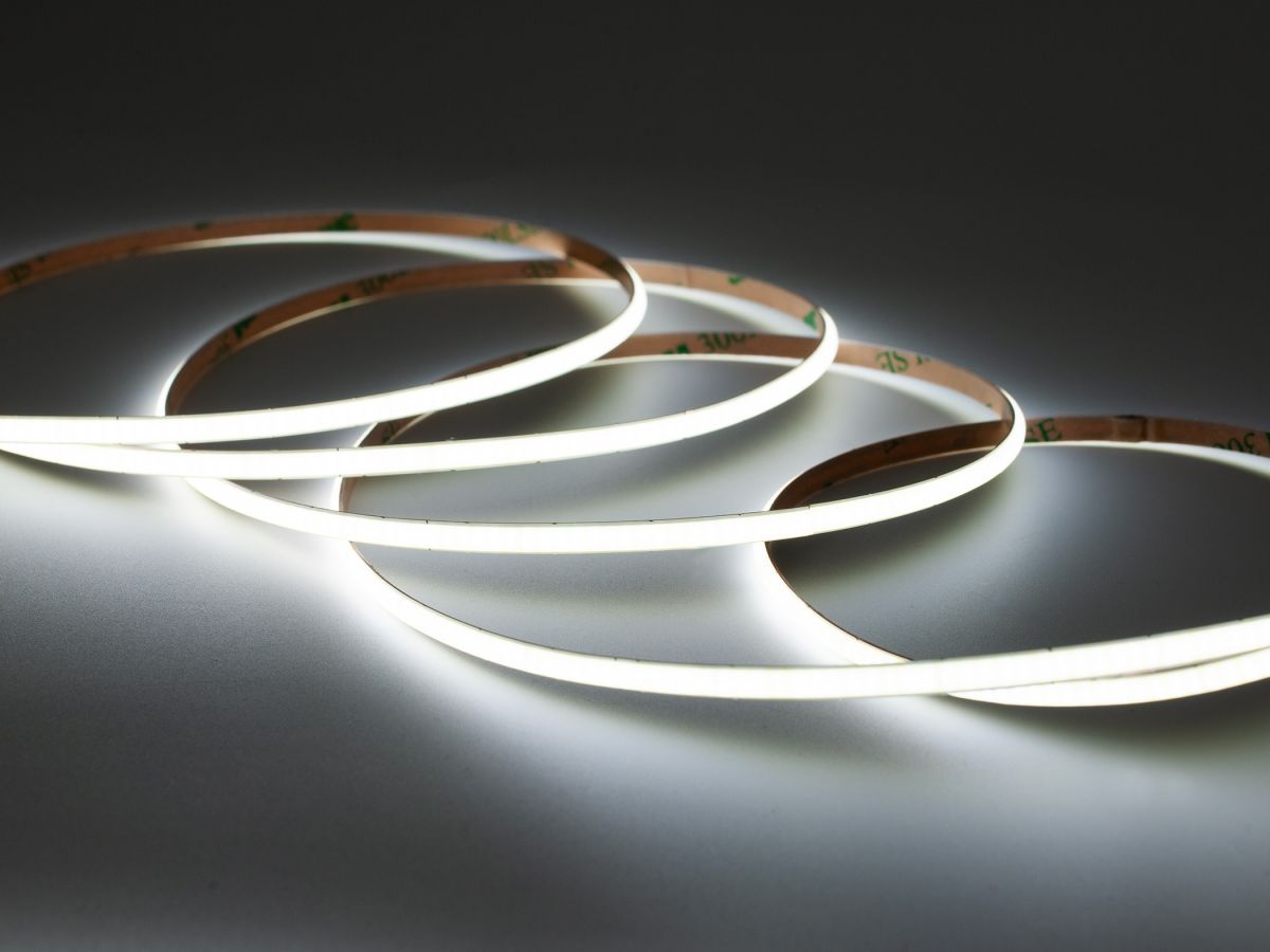 Светодиодная лента узкая LEDS POWER COB 480/м (8Вт/м) 24В холодная 4мм 008110