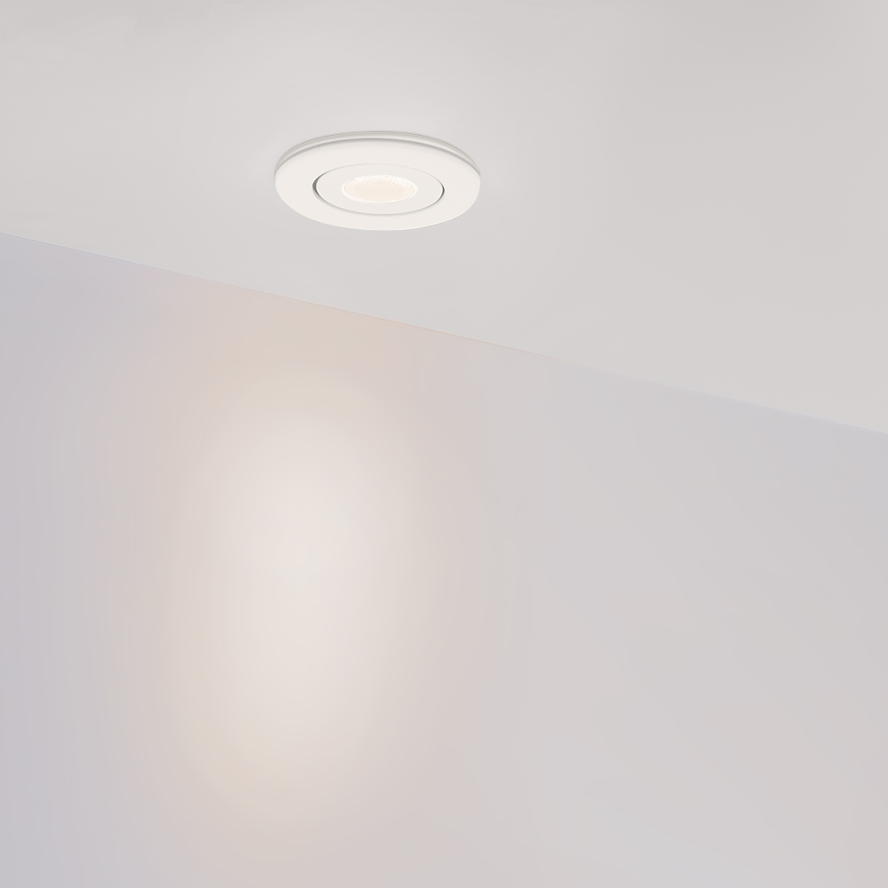Встраиваемый мебельный светильник Arlight LTM-R52-3W Warm3000 (Белый, 30 deg, 230V) (IP40 Металл) 015393(1)