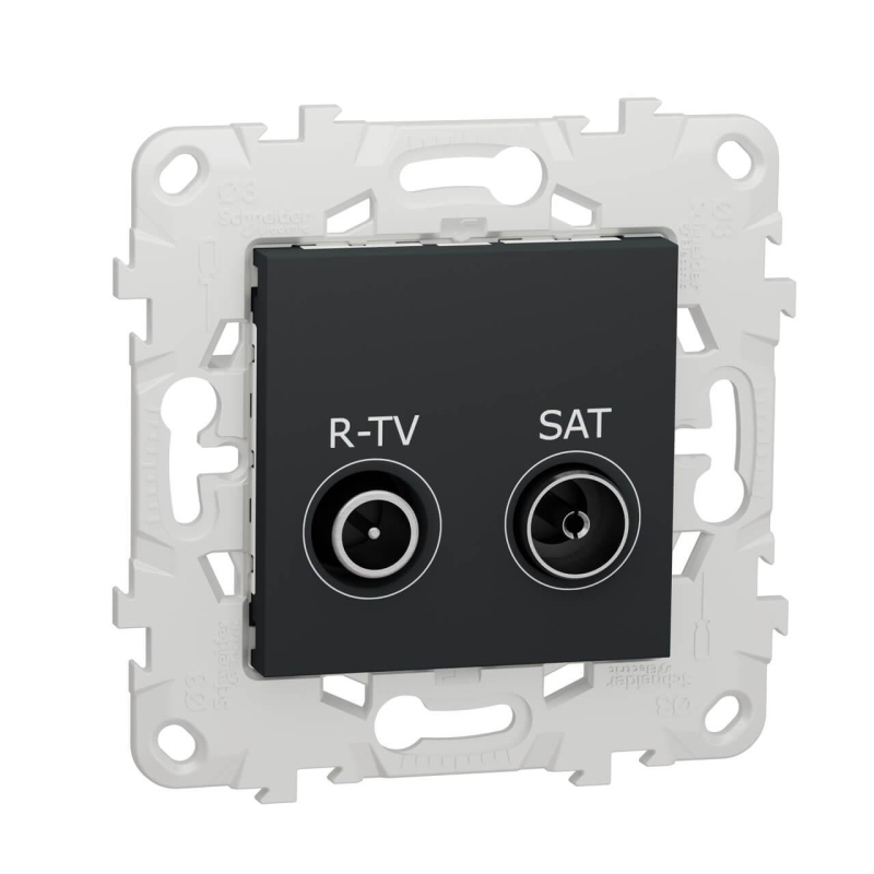 Розетка R-TV/SAT проходная Schneider Electric Unica New NU545654