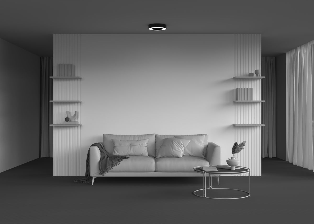 Потолочный led светильник Maytoni Lua C093CL-24W4K-B